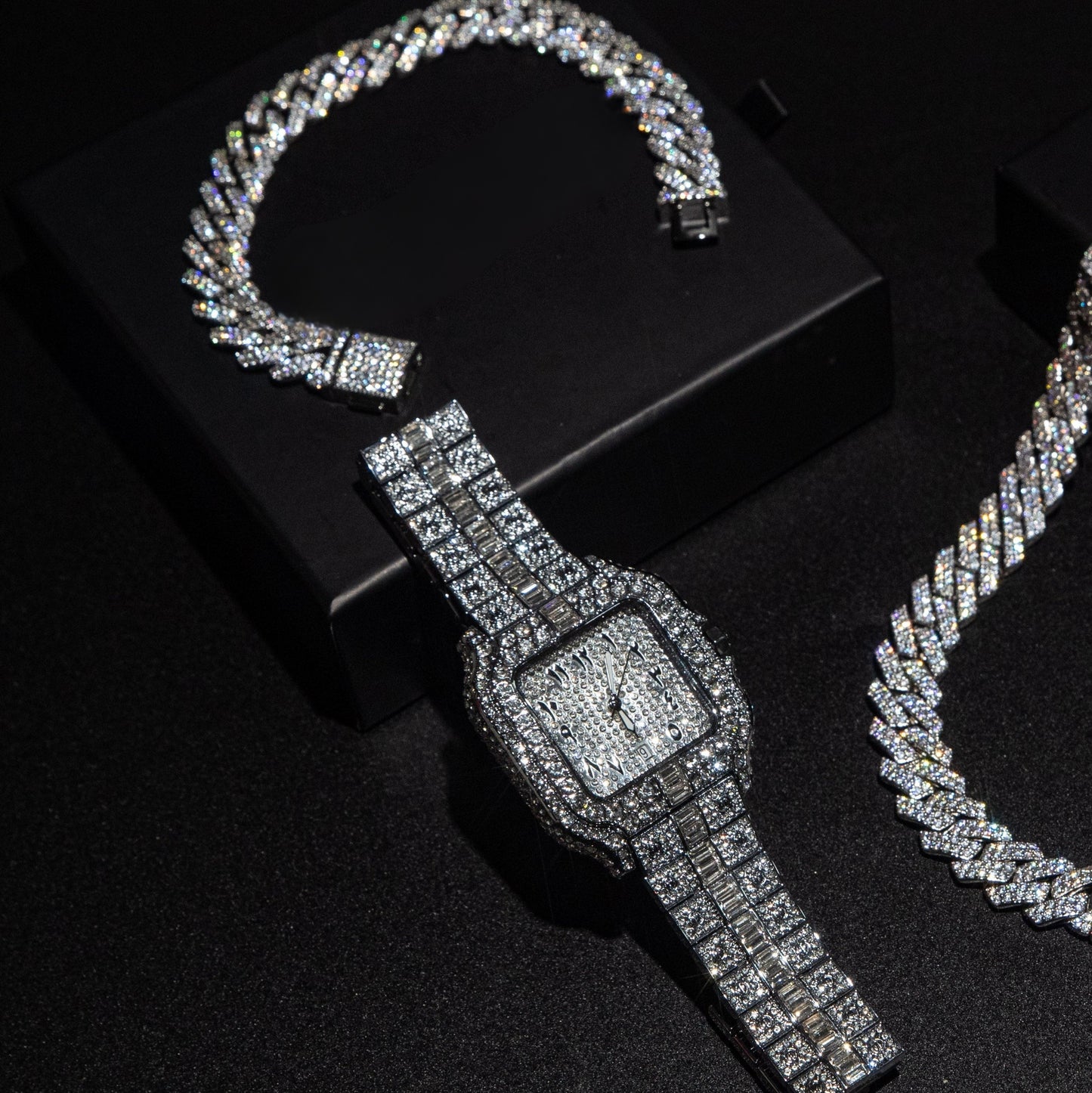 Arabic Iced Out Watch