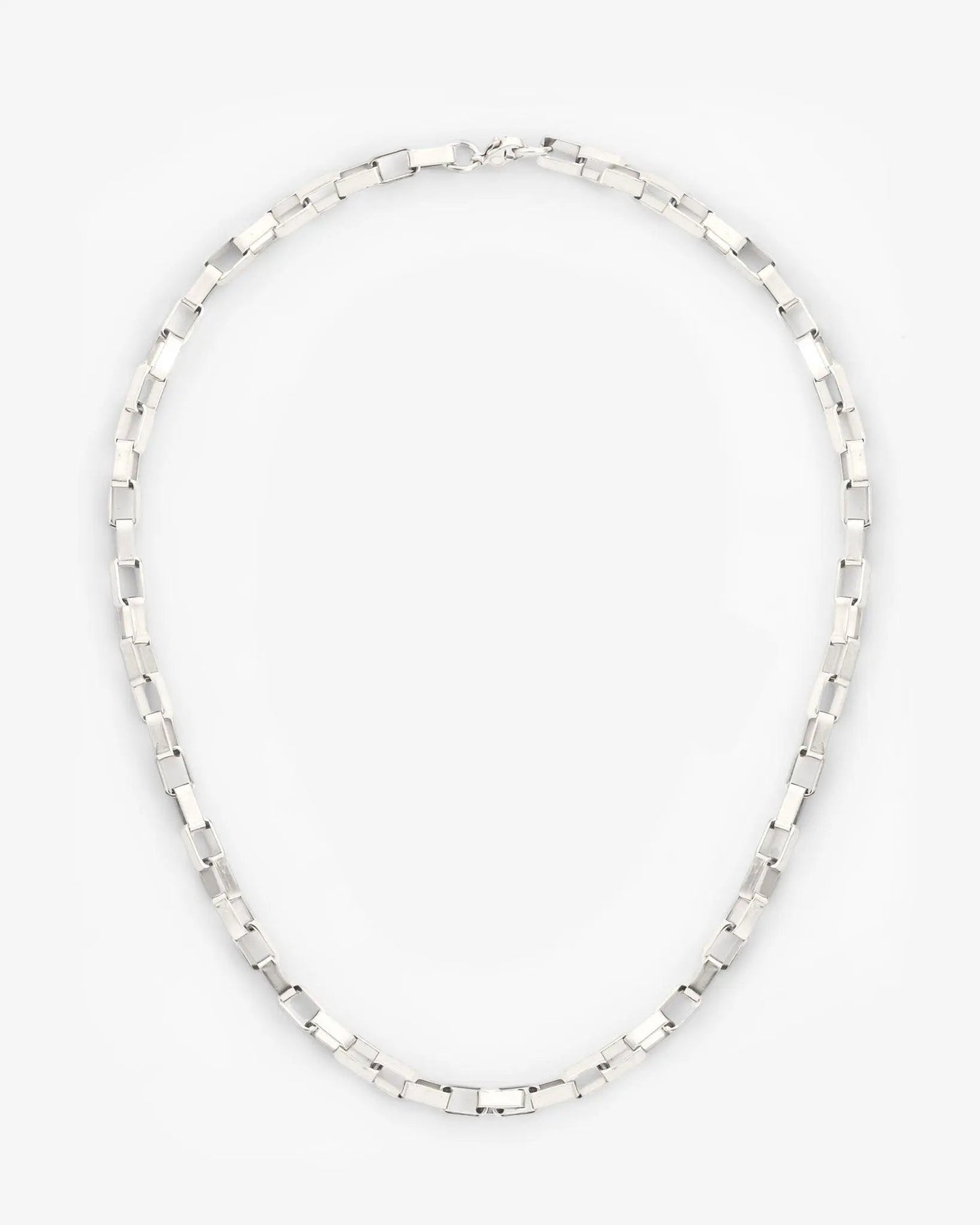 5mm Edge Chain - White Gold