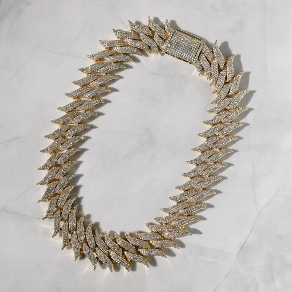 30mm Spiked Cuban Chain