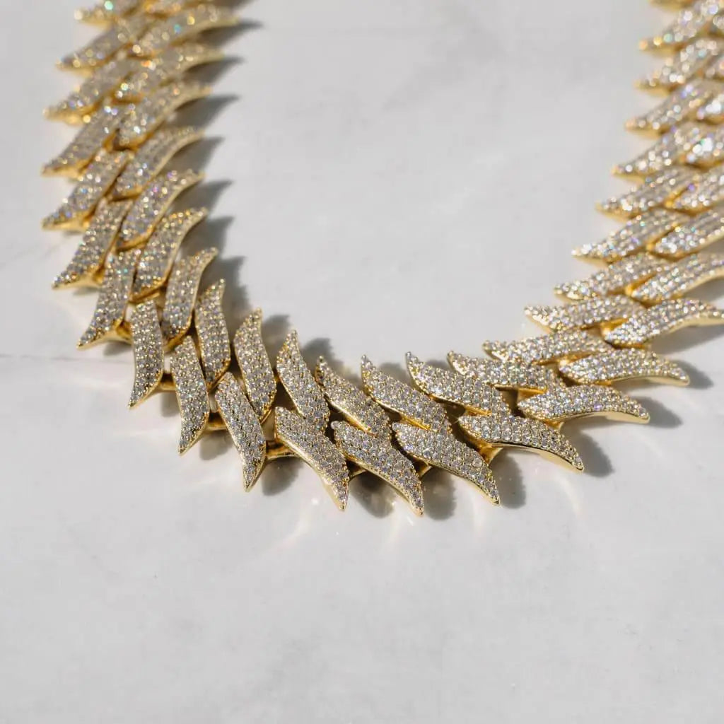 30mm Spiked Cuban Chain