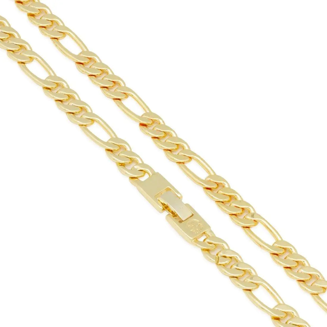 8mm Figaro Chain Choker Set