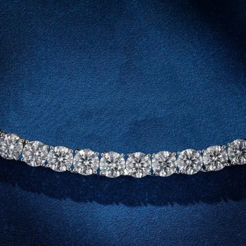 Moissanite Tennis Chain - Gold Vermeil