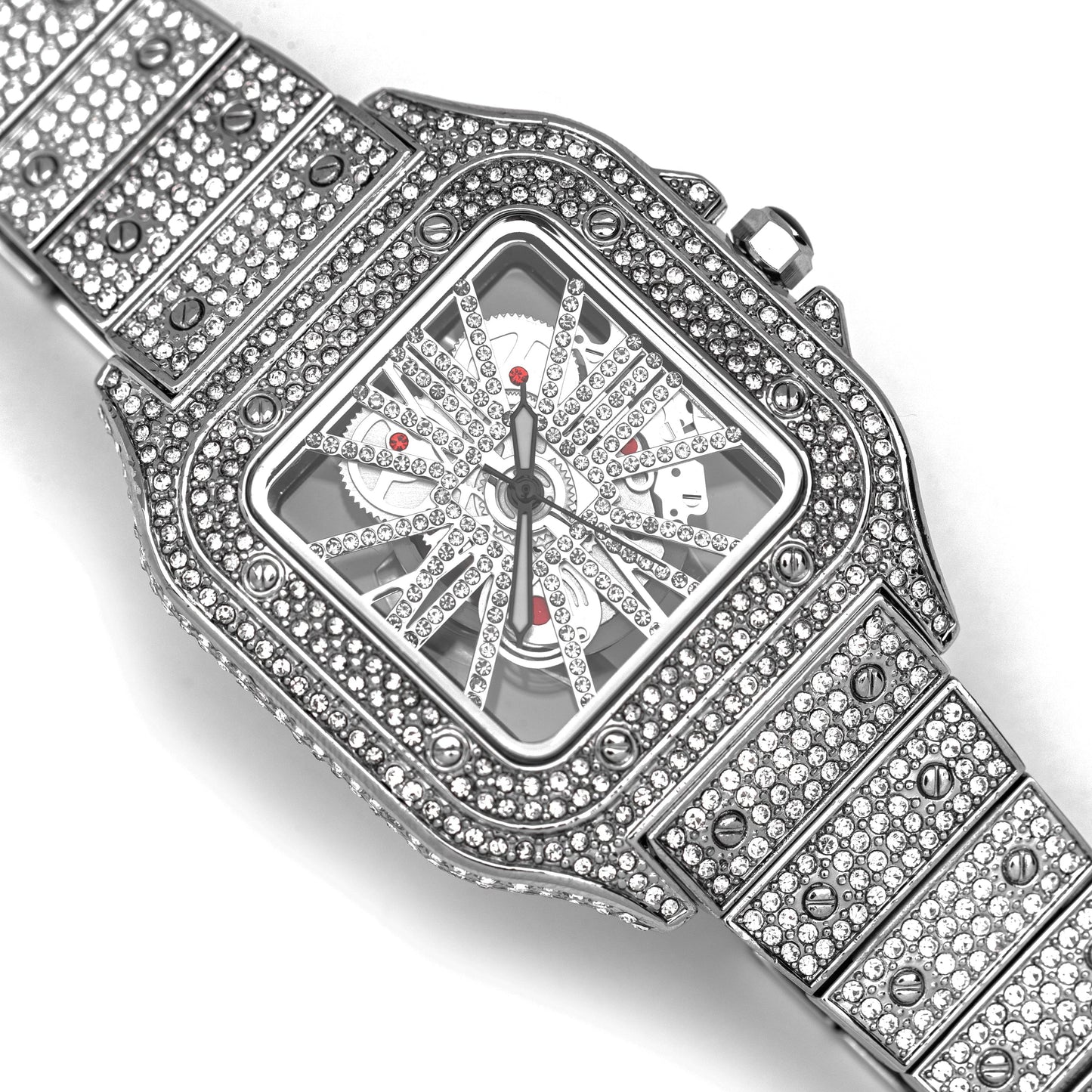 Skeleton Iced Out Watch