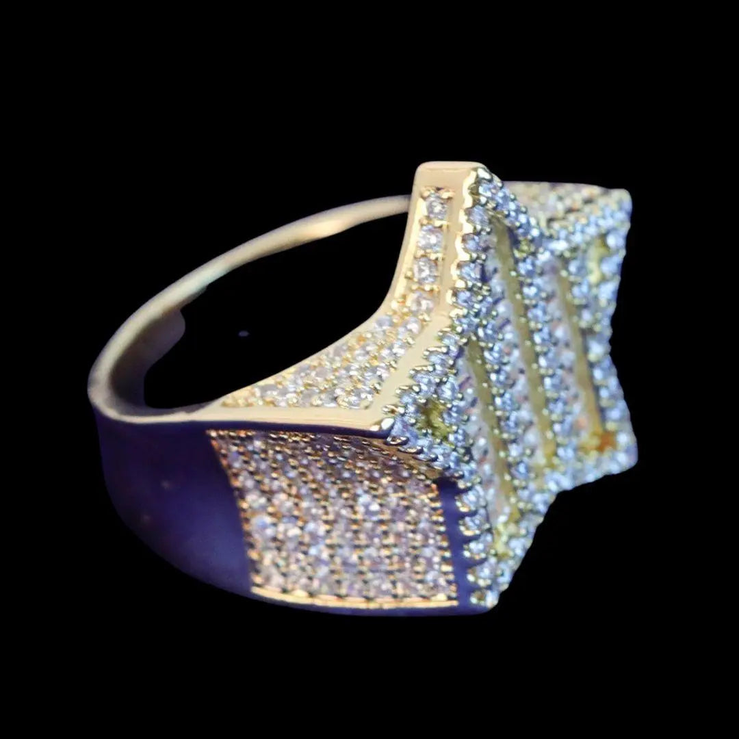Star VVS Iced Out Diamond Ring