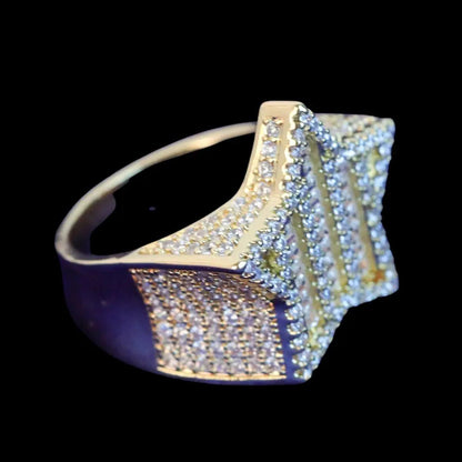 Star VVS Iced Out Diamond Ring