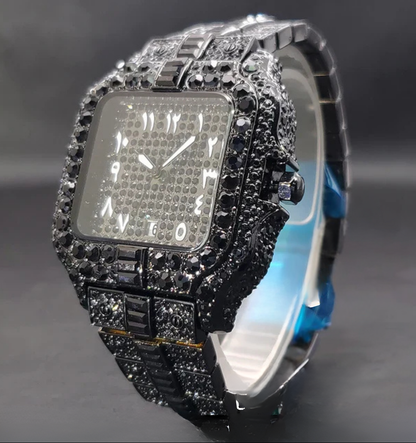 Arabic Iced Out Watch