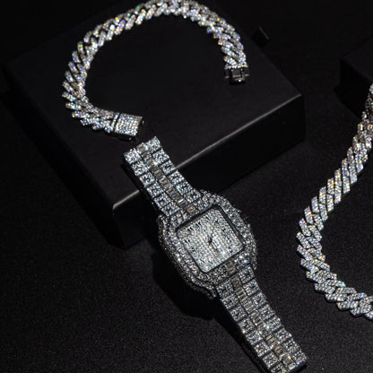 Arabic Iced Out Watch