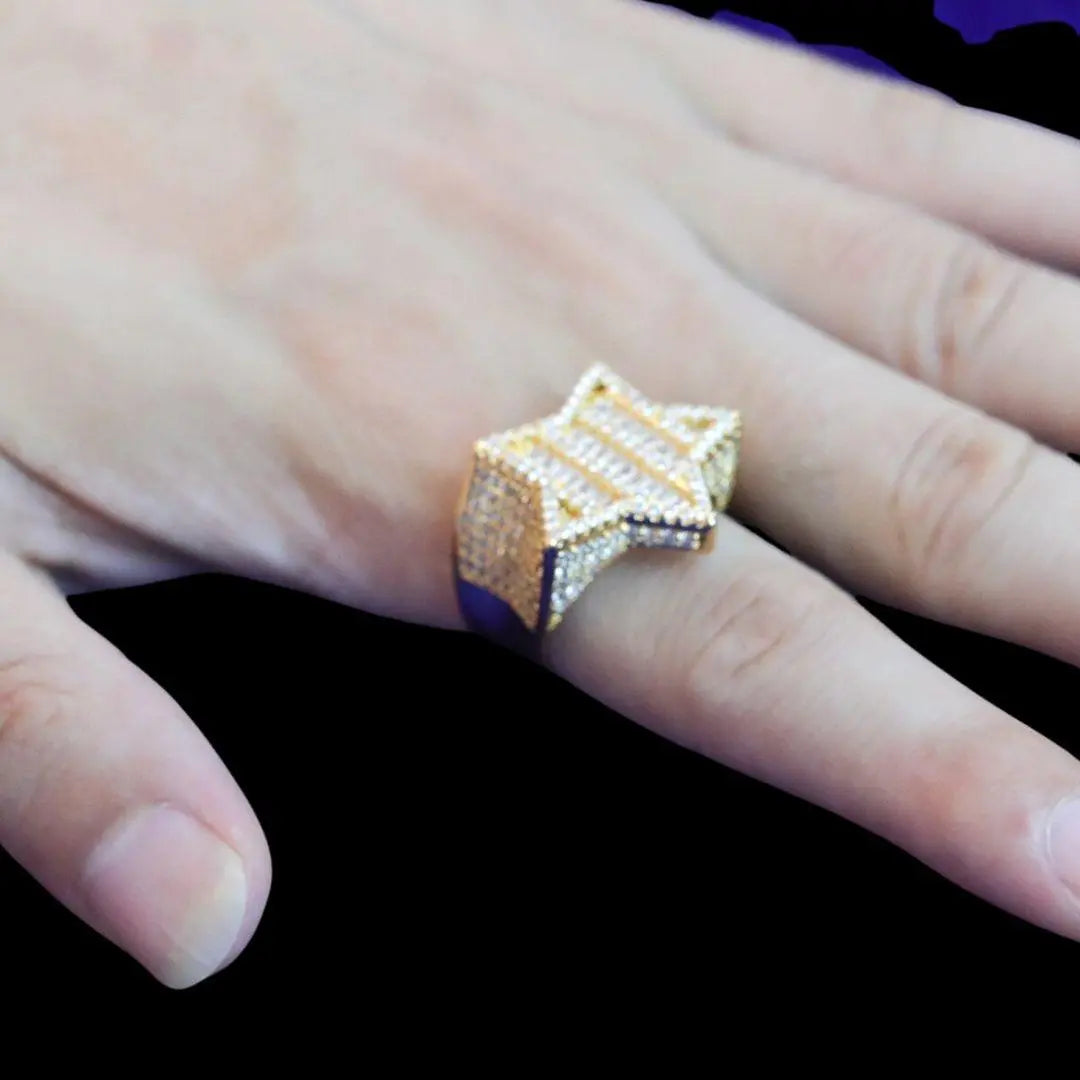 Star VVS Iced Out Diamond Ring