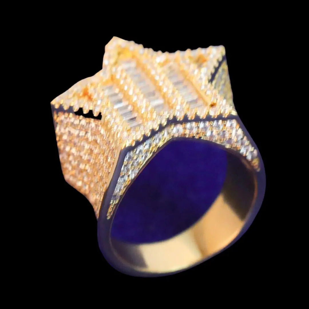 Star VVS Iced Out Diamond Ring
