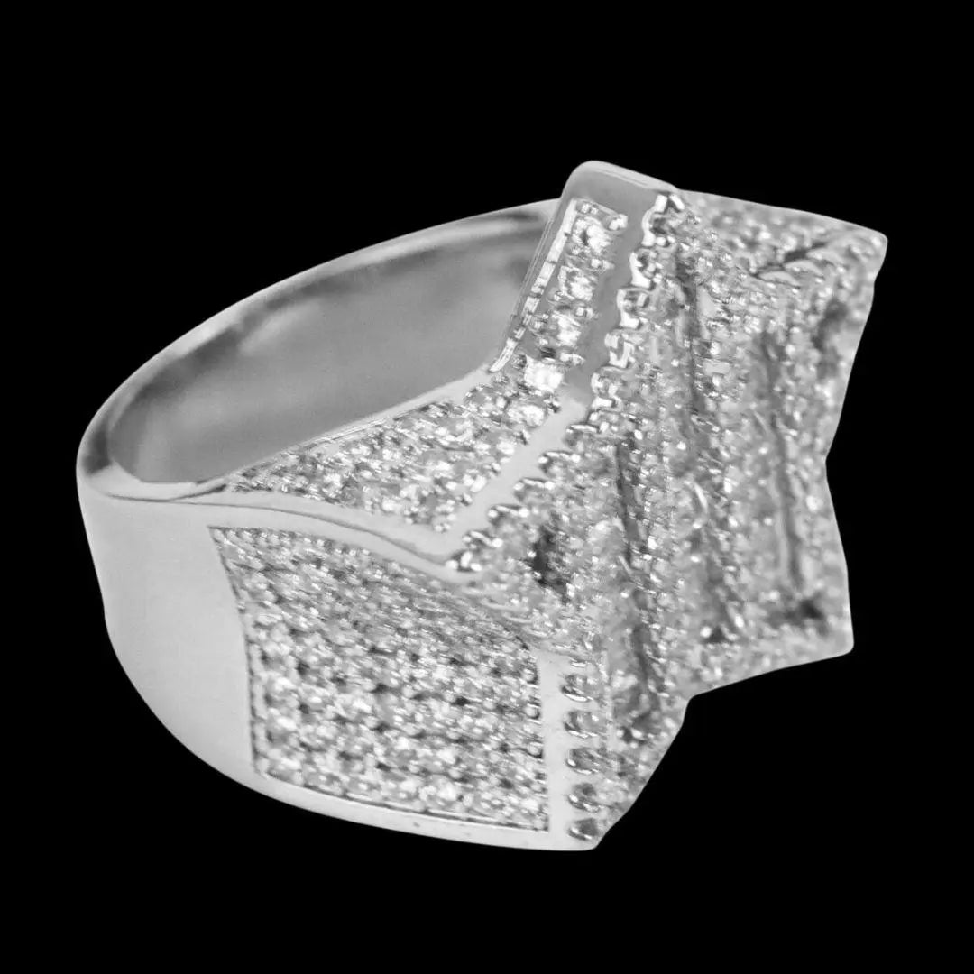 Star VVS Iced Out Diamond Ring