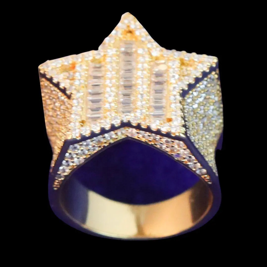 Star VVS Iced Out Diamond Ring