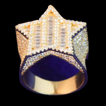 Star VVS Iced Out Diamond Ring