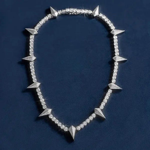 Thorn Moissanite Tennis Chain - Gold Vermeil