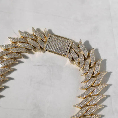 30mm Spiked Cuban Chain