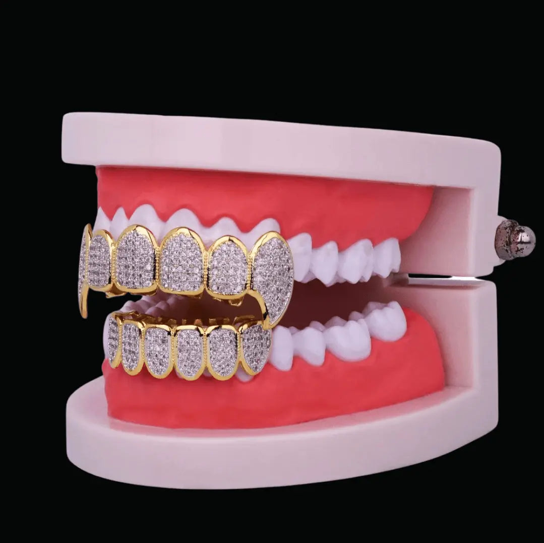 Micro Pave Fuchsia Iced Out Grillz