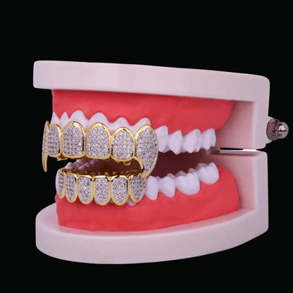 Micro Pave Fuchsia Iced Out Grillz