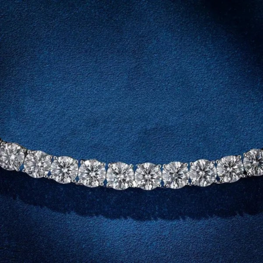 Moissanite Tennis Chain - Gold Vermeil