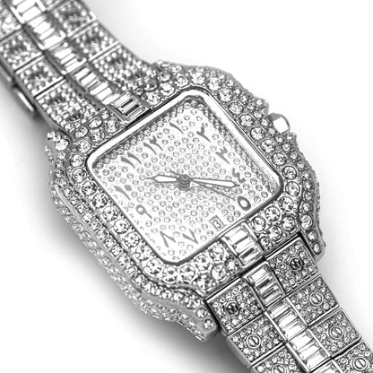 Arabic Iced Out Watch
