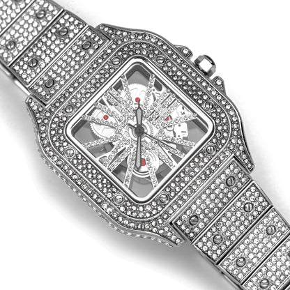 Skeleton Iced Out Watch