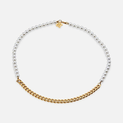 Pearl Cuban Necklace